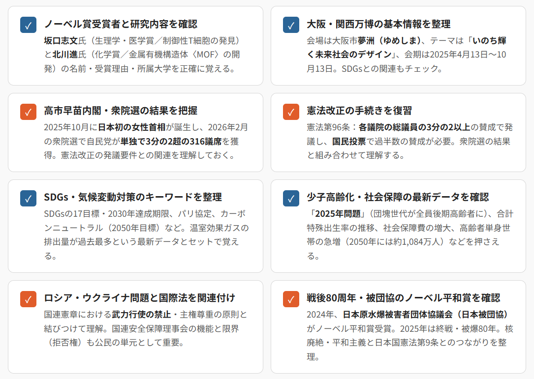 2027年大分県公立高校入試で押さえておきたい時事問題